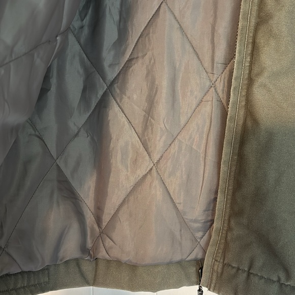 Vintage CODE BLUE Genuine Brand Men’s Khaki Cotton Quilted Work Jacket - Picture 14 of 17